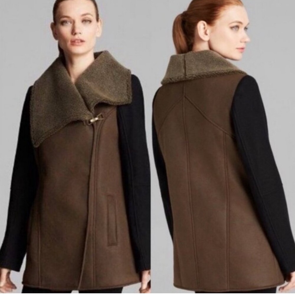 Sam Edelman Brown Faux Shearling Women's Coat